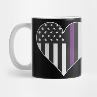 Security Thin Purple Line Mug